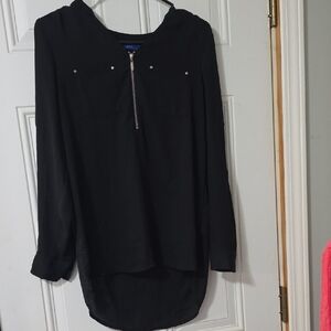 Apt. 9 Black Long Sleeve Women's Top